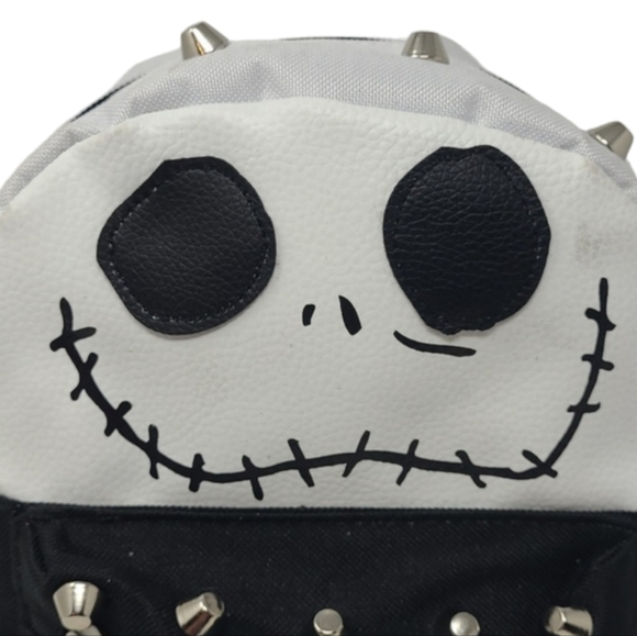 NEW-DISNEY THE NIGHTMARE BEFORE CHRISTMAS JACK SKELLINGTON-MINI BACKPACK STUDDED - Picture 2 of 16